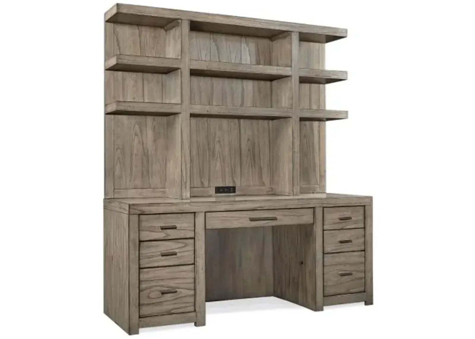 Aspenhome Modern Loft Greystone Executive Desk