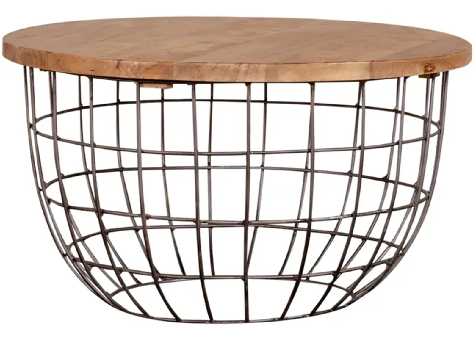 Liberty Furniture Akins Gunmetal/Weathered Honey Nesting Caged Accent Tables