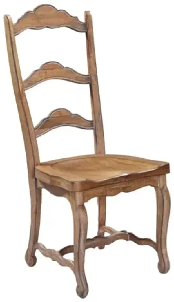 Noble Furniture Scottsdale Side Dining Chair in a Distressed Beachwood Finish