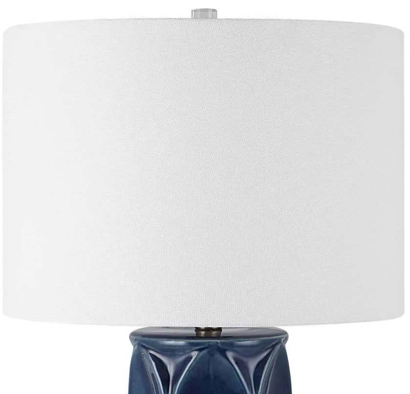 SINCLAIR BLUE/WHITE TABLE LAMP