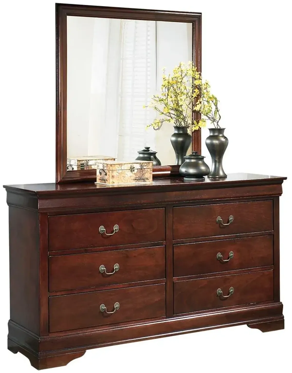 Ashley Alisdair Dark Brown Dresser & Mirror