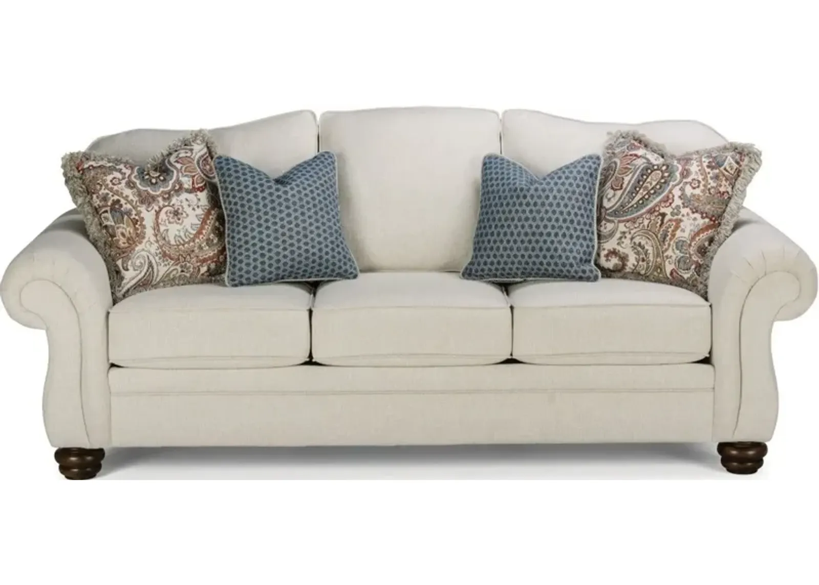 Flexsteel Bexley White Vanilla Sofa