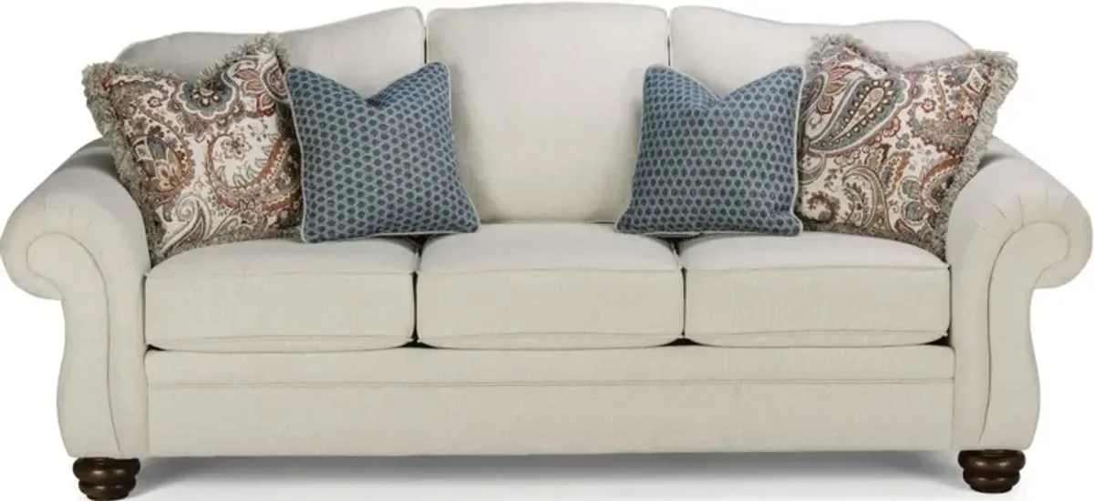 Flexsteel Bexley White Vanilla Sofa