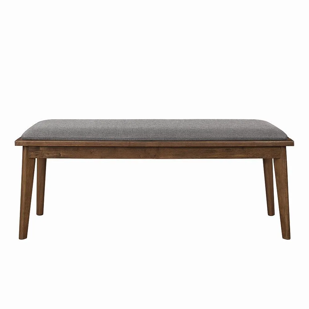 DINING BENCH GREY/NATURAL WALNUT ALFREDO COLLECTION