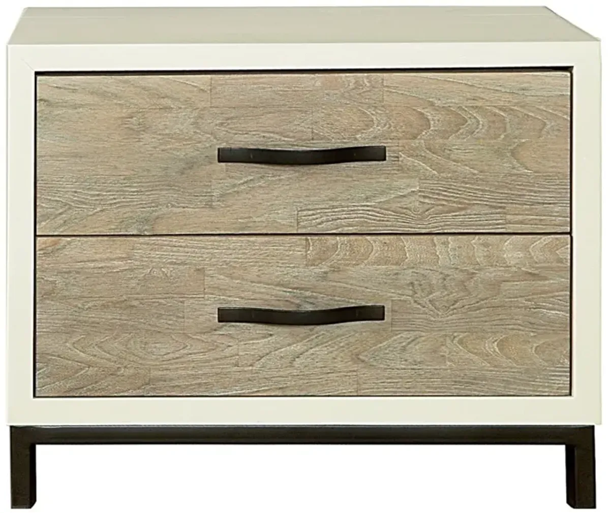 Universal Curated Spencer Gray/Parchment Nightstand