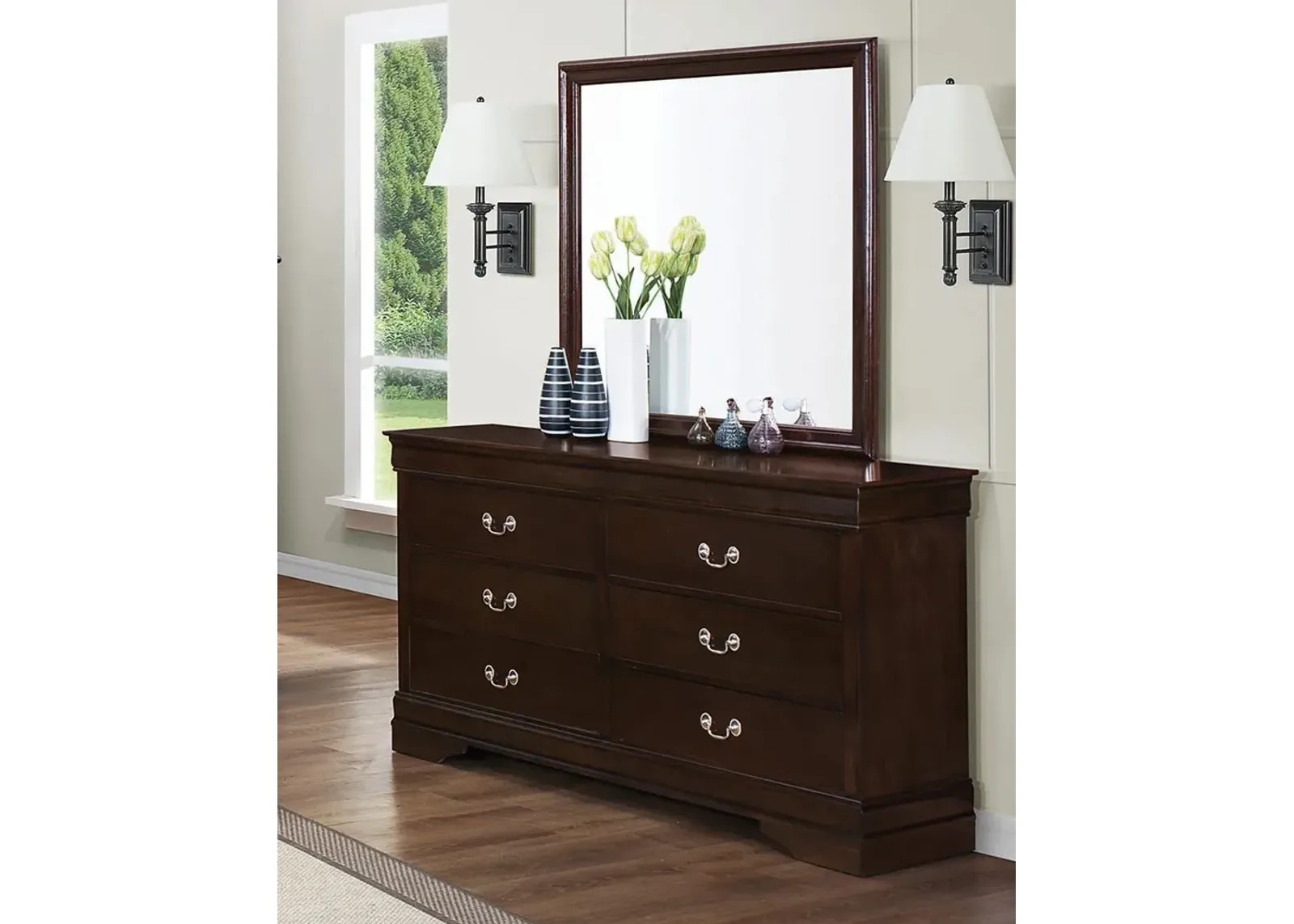 Coaster Louis Philippe 6-Drawer Dresser Cappuccino