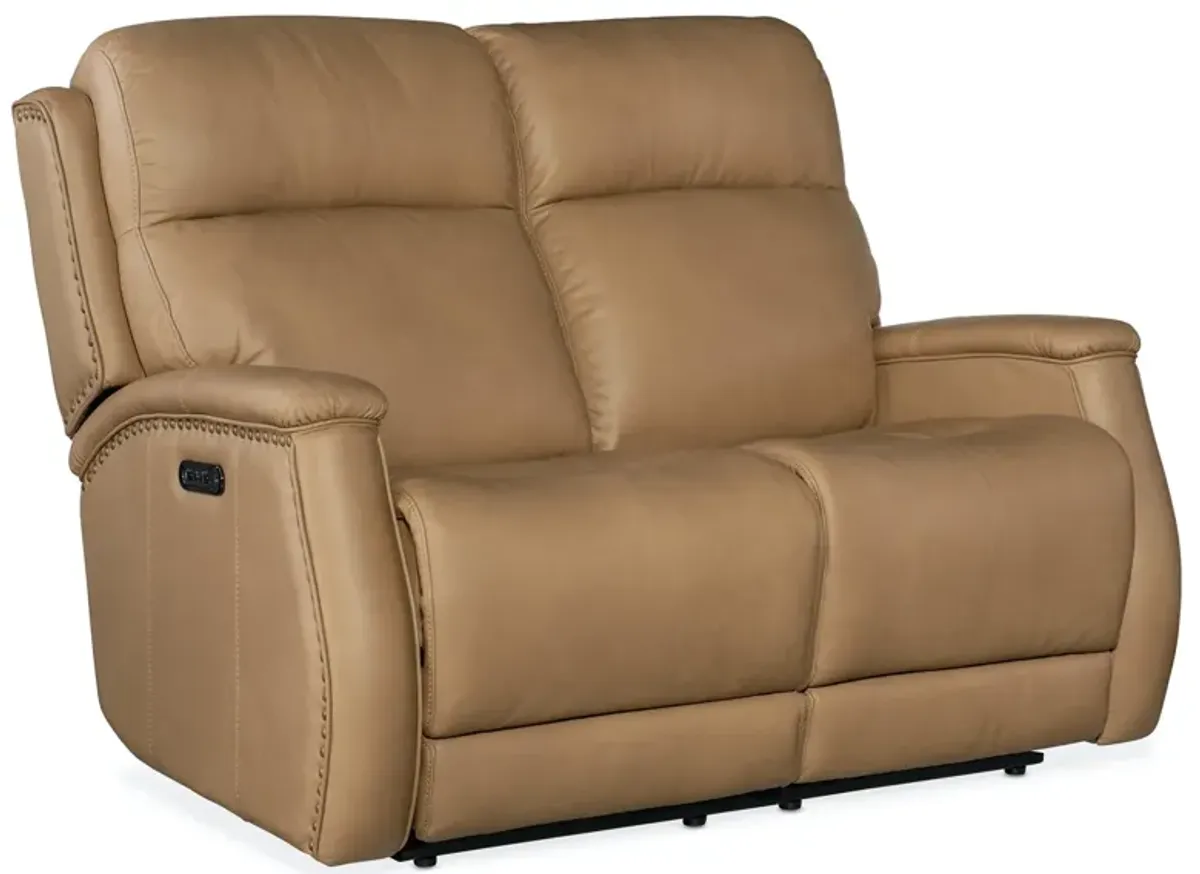 Hooker Furniture Rhea Zero Gravity Power Leather Loveseat with Power Headrest