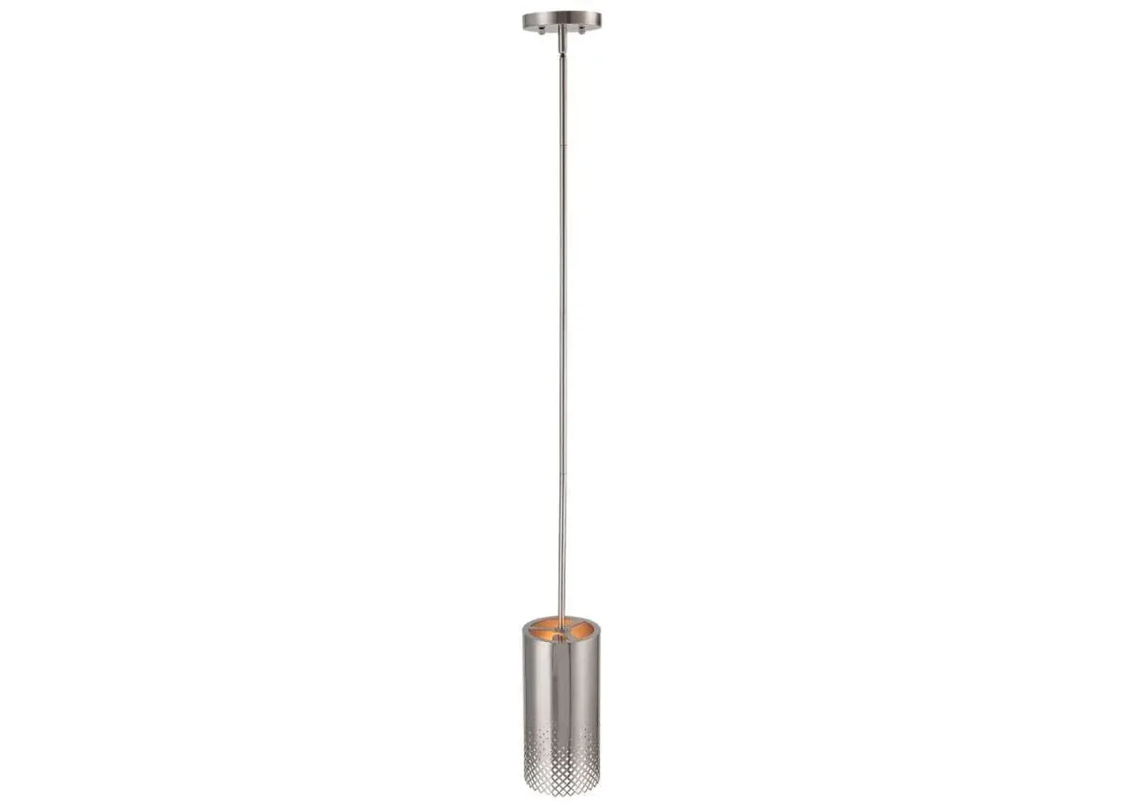 Uttermost Manheim 1-Light Nickel Cylinder Pendant