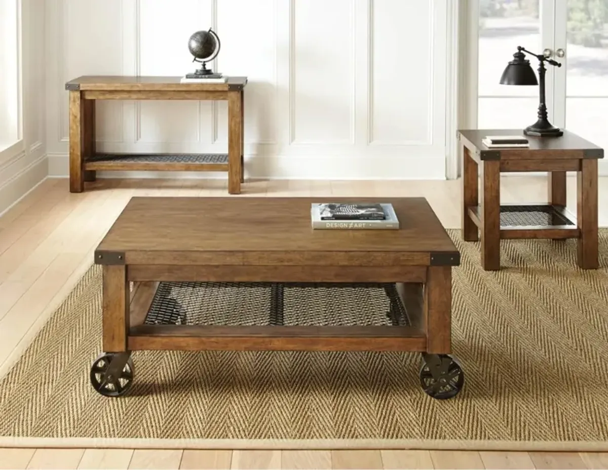 3 PIECE HAILEE COCKTAIL TABLE + 2 END TABLES