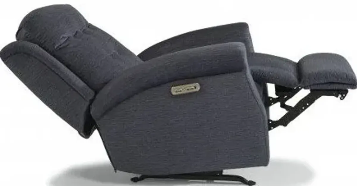 Flexsteel Minnie Navy Power Recliner with Power Headrest