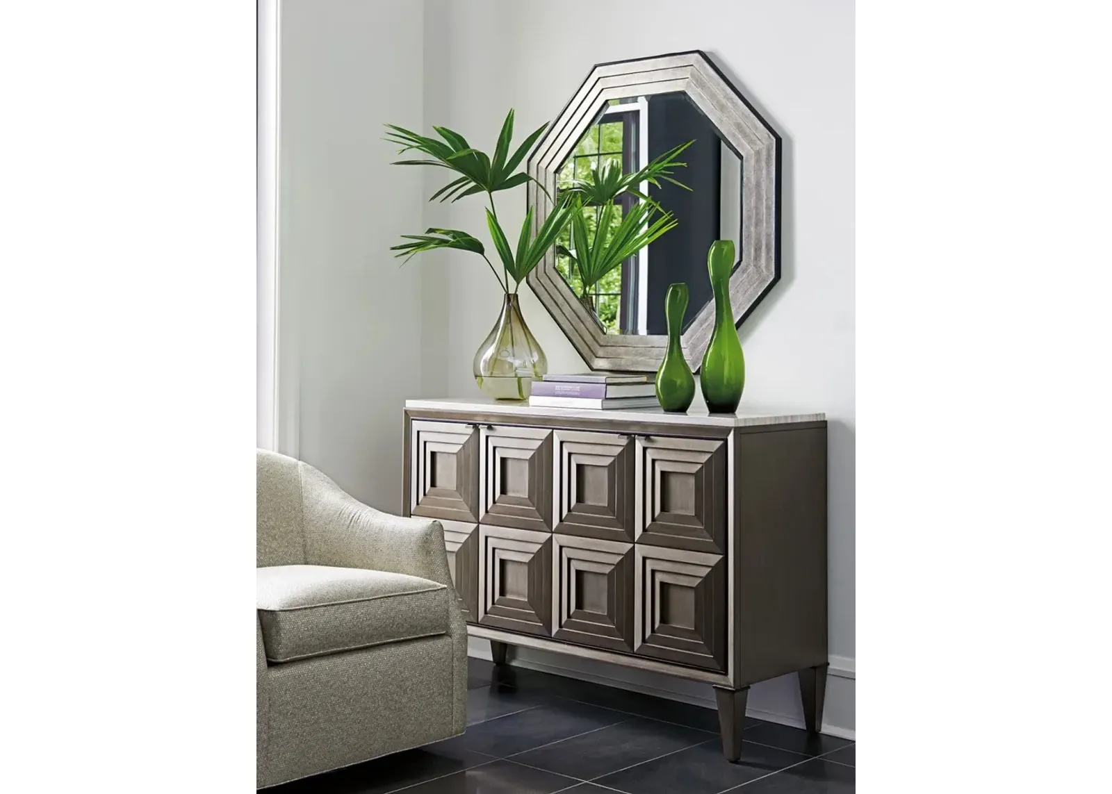 Ariana by Lexington Latour Octagonal Mirror