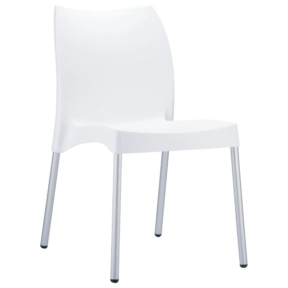 VITA RESIN OUTDOOR DINING CHAIR WHITE