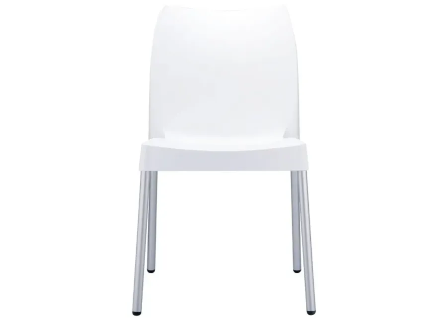 VITA RESIN OUTDOOR DINING CHAIR WHITE