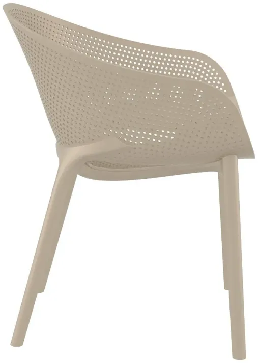 SKY PRO STACKING DINING CHAIR TAUPE