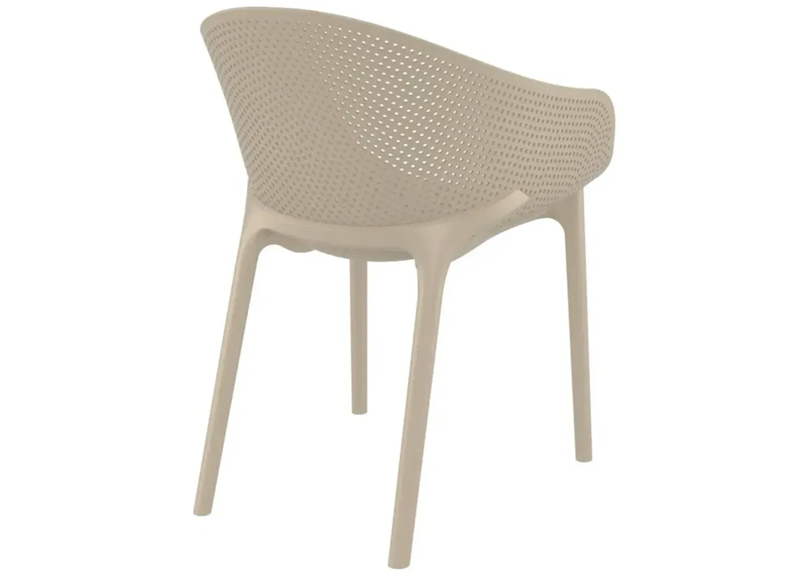 Compamia Sky Pro Stacking Dining Chair Taupe