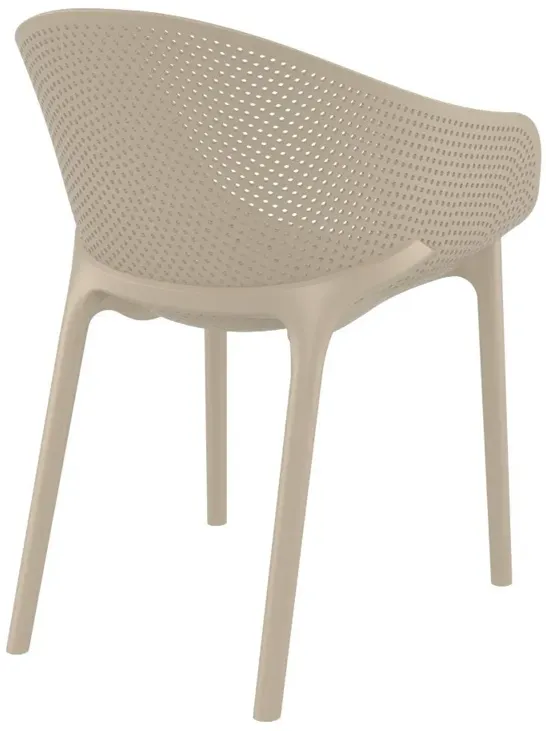 SKY PRO STACKING DINING CHAIR TAUPE