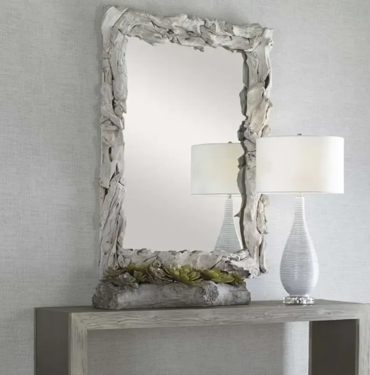 Uttermost Rio Whitewash Mirror