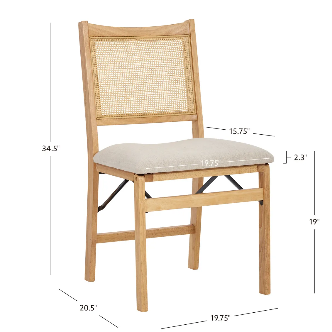 BINA CANE FOLDING CHAIR