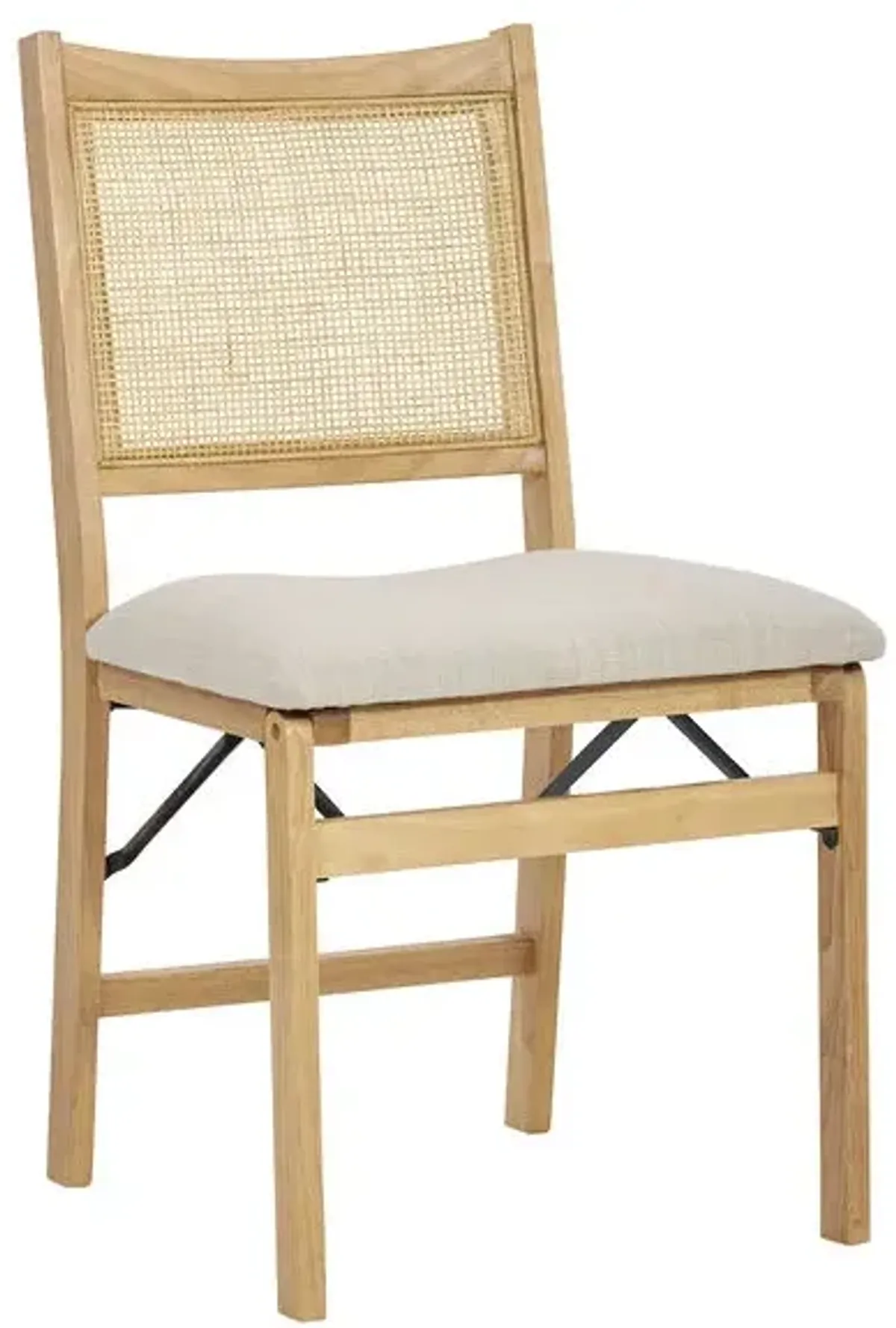 Powell Bina Cane Folding Armless Chair