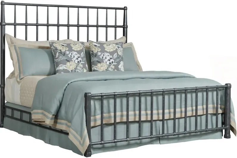 ACQUISITIONS SYLVAN BLACK KING METAL BED