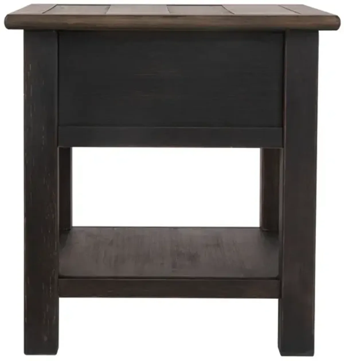 Ashley Tyler Creek Grayish Brown/Black End Table