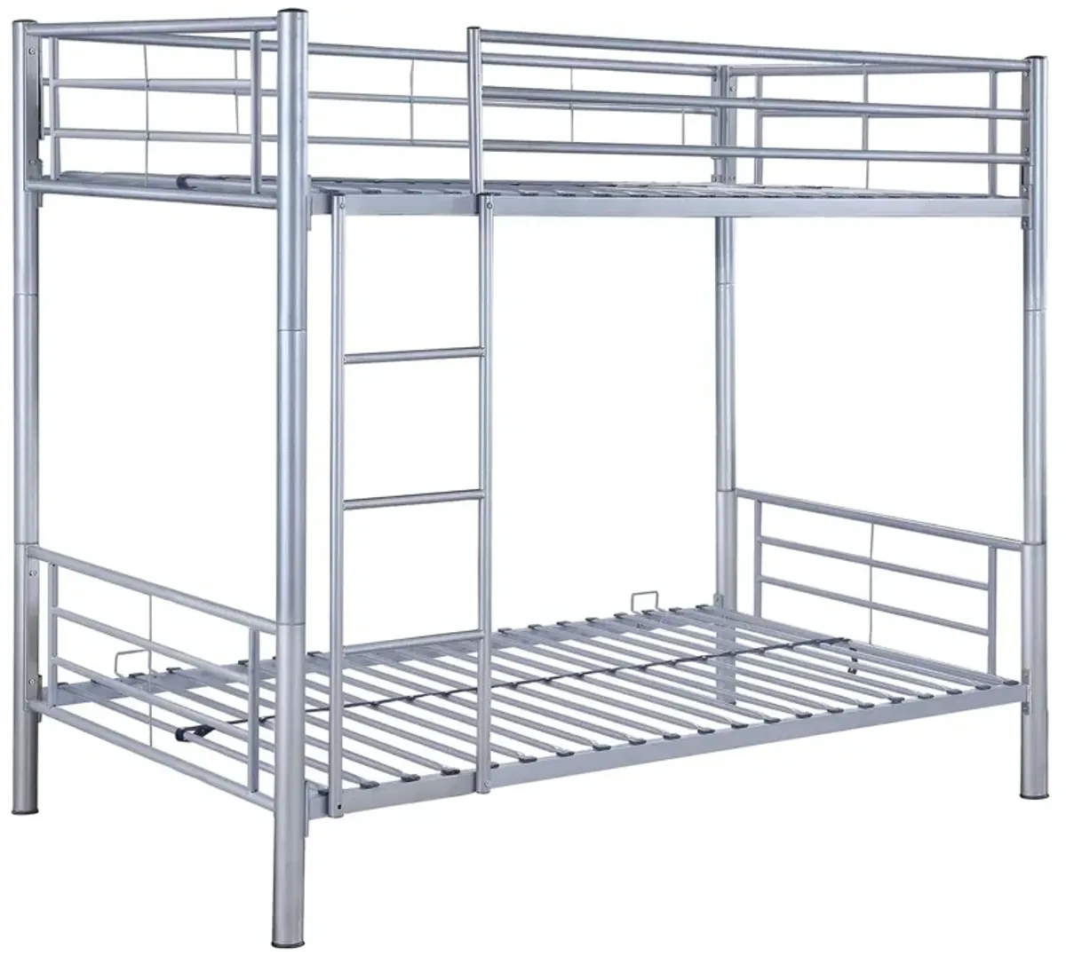 Coaster Hayward Metal Twin Over Twin Bunk Bed Silver