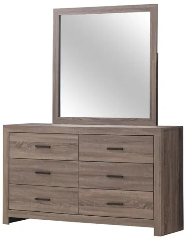 Coaster Brantford Dresser Mirror Barrel Oak