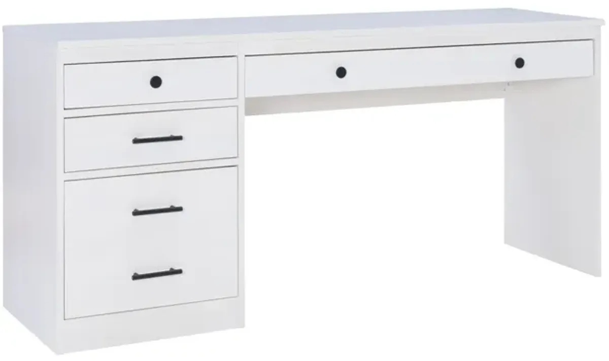 Linon Victor Desk 1 File Cabinet Whitewash