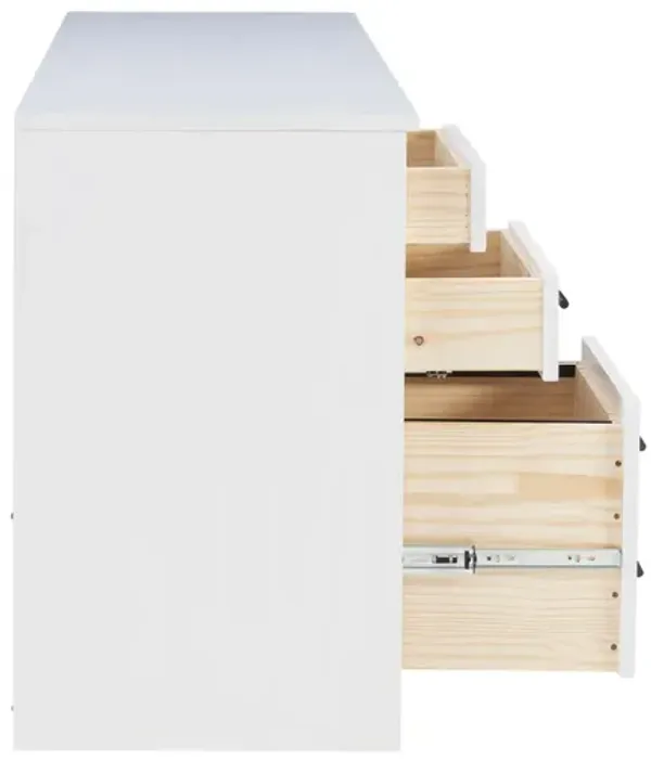 Linon Victor Desk 1 File Cabinet Whitewash