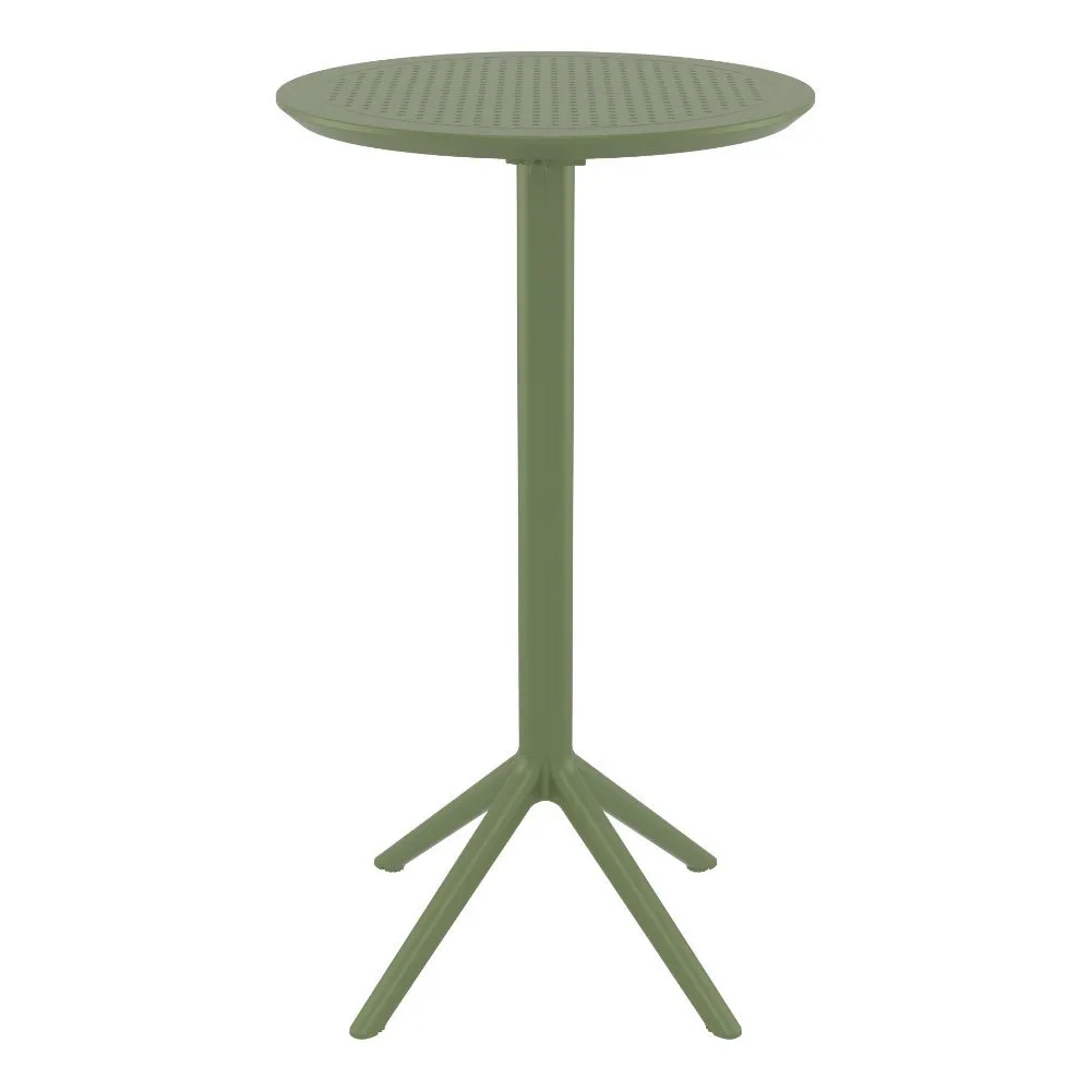 SKY ROUND FOLDING BAR TABLE 24" OLIVE GREEN