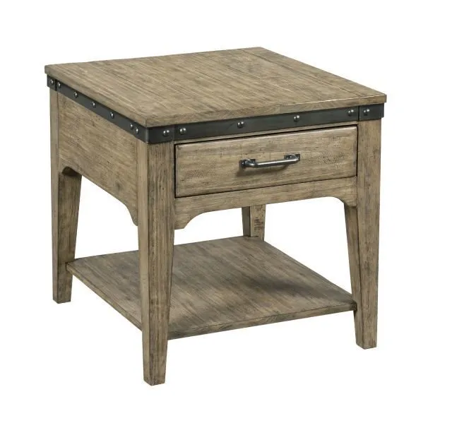 ARTISANS RECT DRAWER END TABLE PLANK ROAD