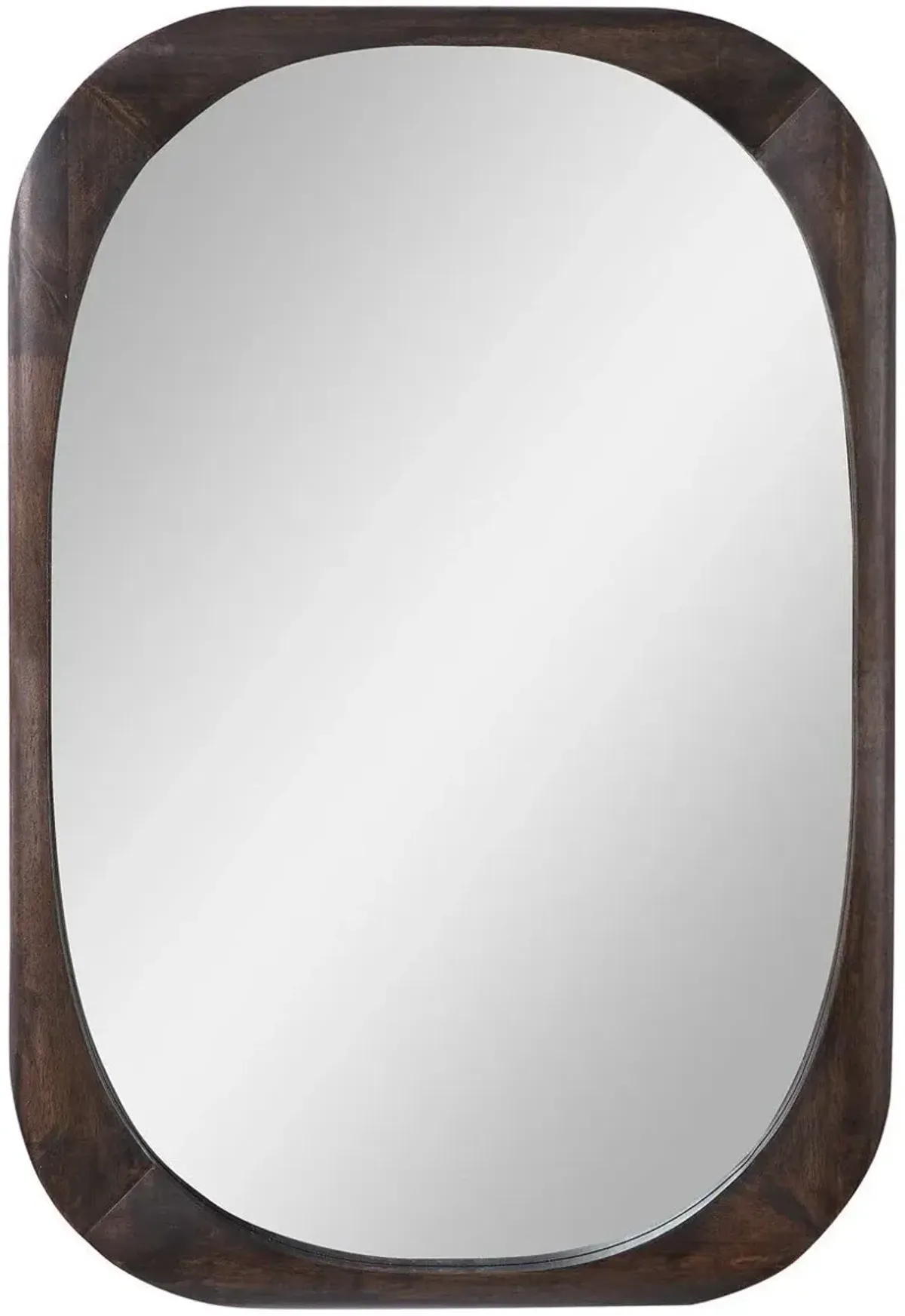 Uttermost Sheldon Dark Walnut Mid-Century Mirror