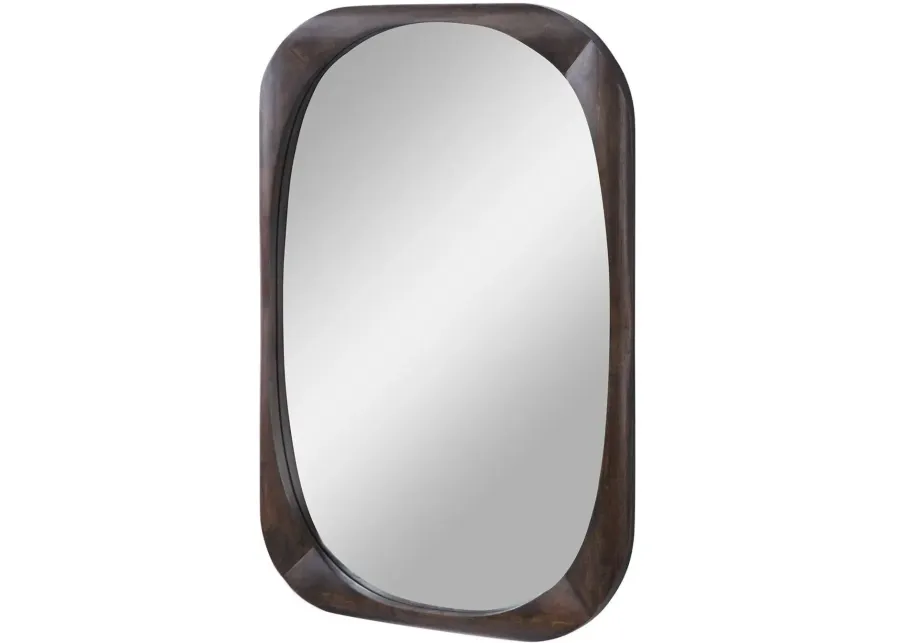 SHELDON DARK WALNUT MID-CENTURY MIRROR