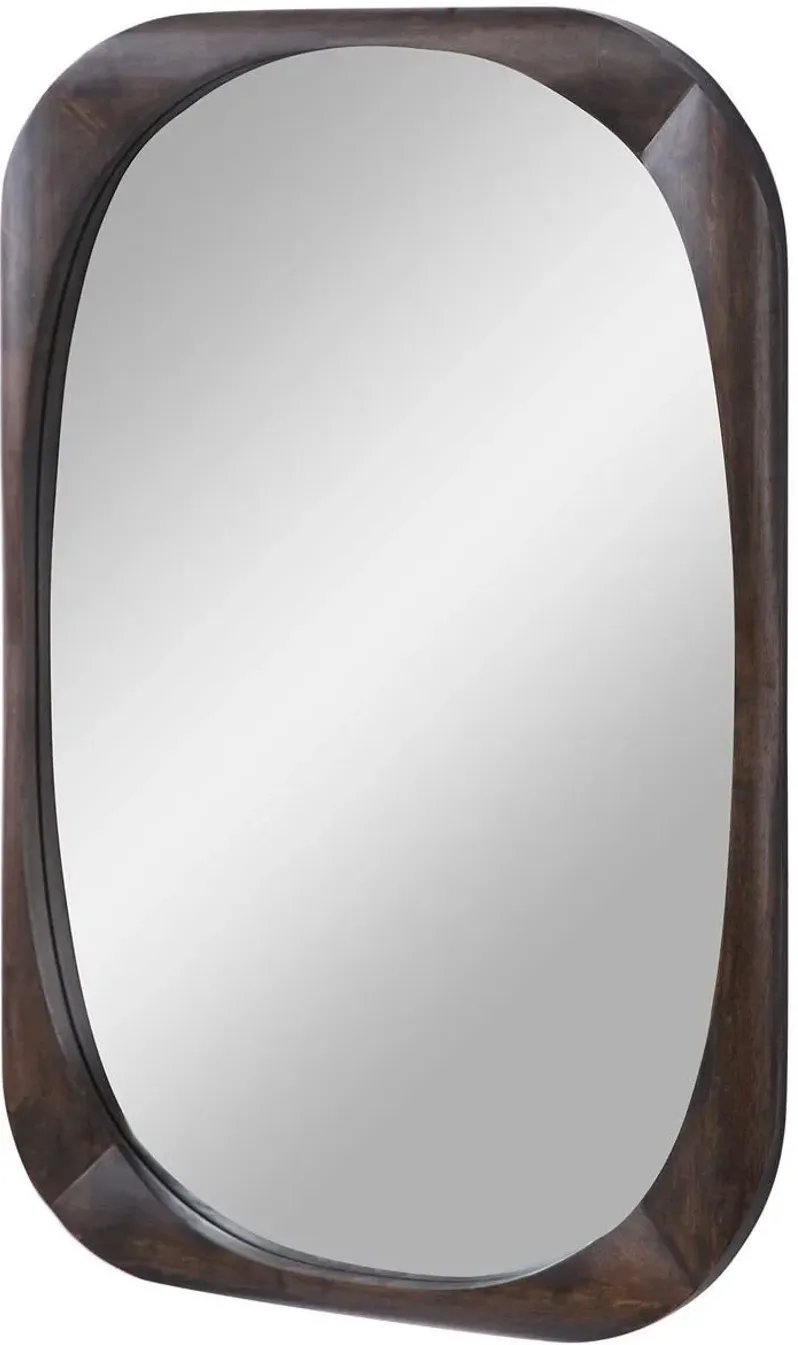 SHELDON DARK WALNUT MID-CENTURY MIRROR