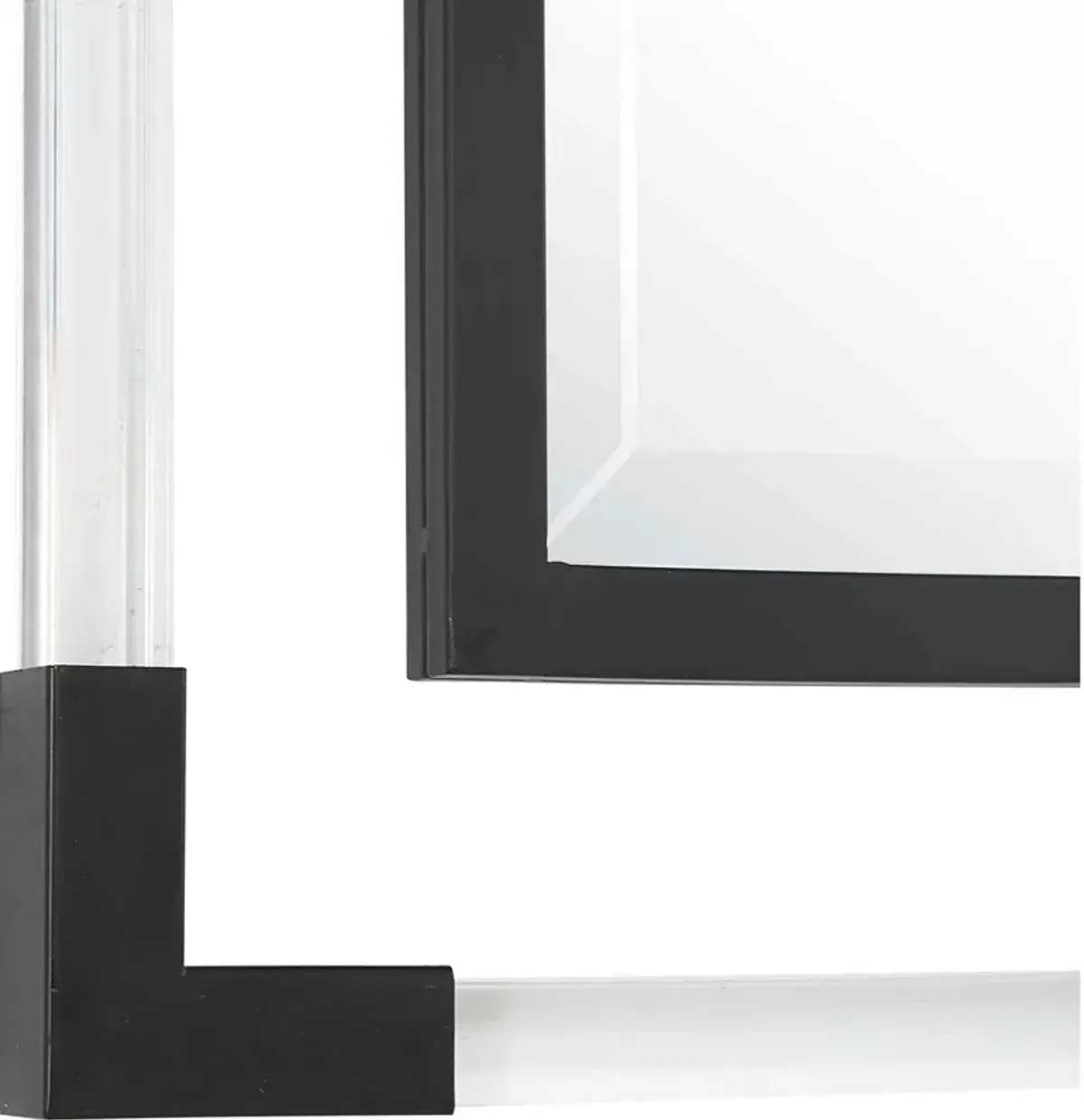 Uttermost Balkan Matte Black Iron Mirror