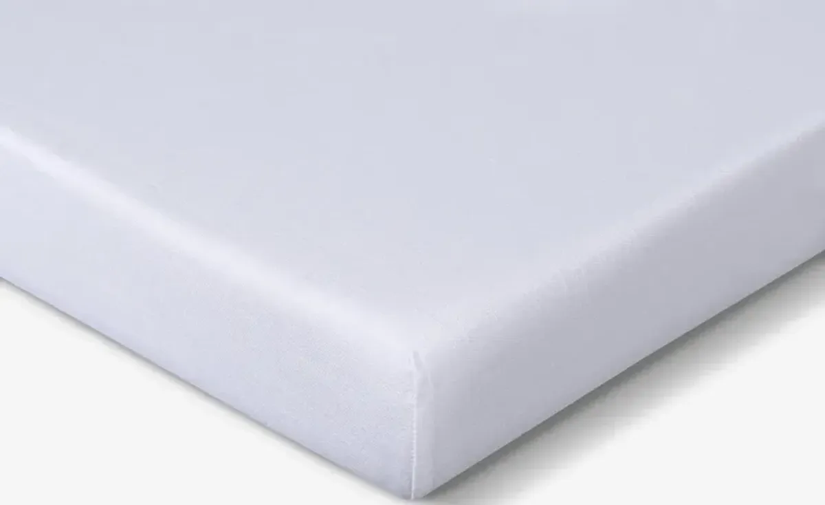 Bedgear Bright White Hyper-Linen Performance Crib Sheet