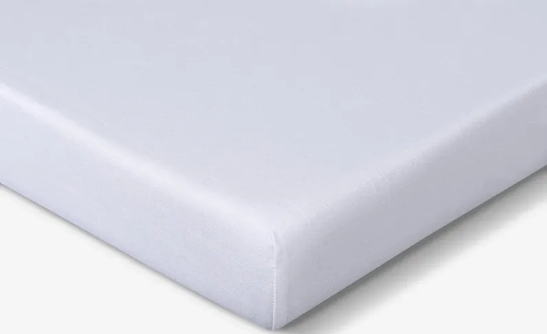 BRIGHT WHITE HYPER-LINEN PERFORMANCE CRIB SHEET