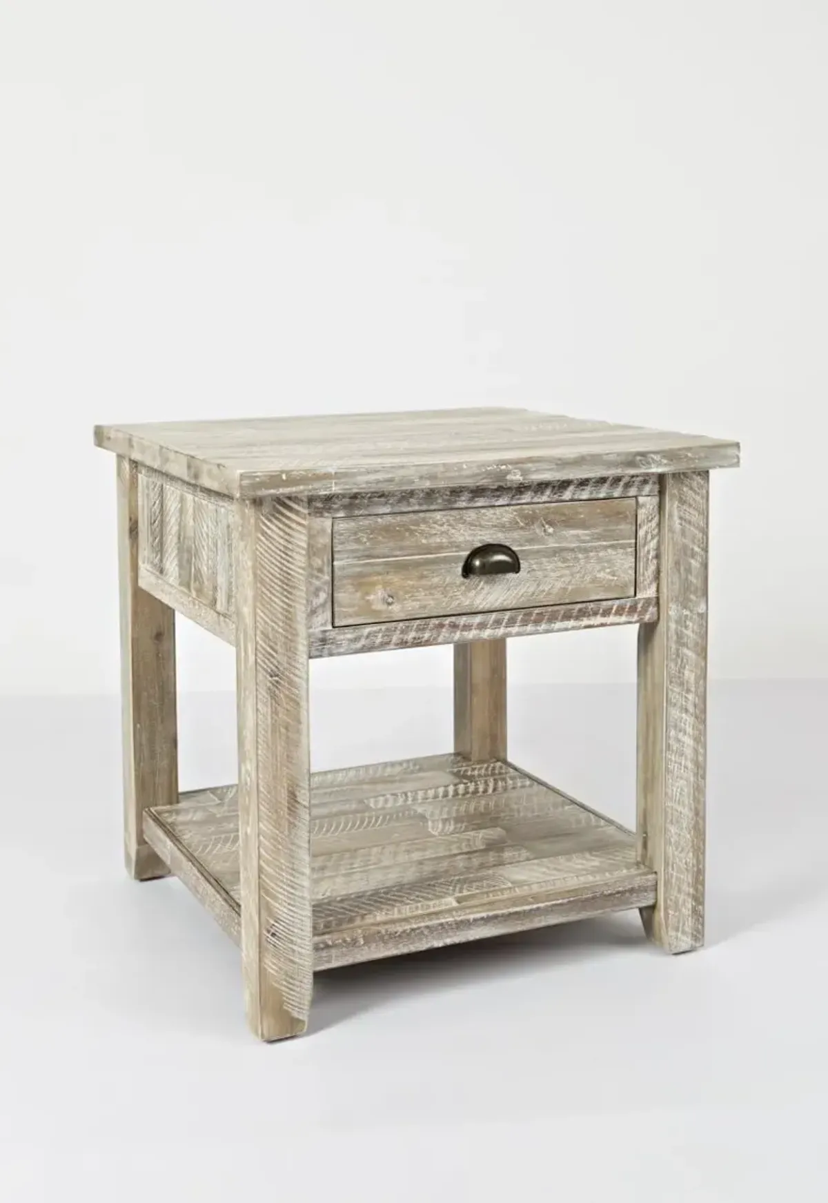 Jofran Artisan's Craft End Table Washed Grey