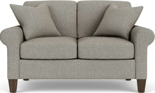 Flexsteel South Haven Gray Quarry Rolled Arm Loveseat