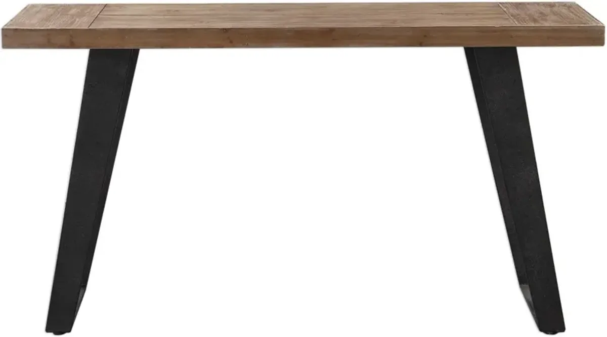 Uttermost Freddy Weathered Oak Console Table