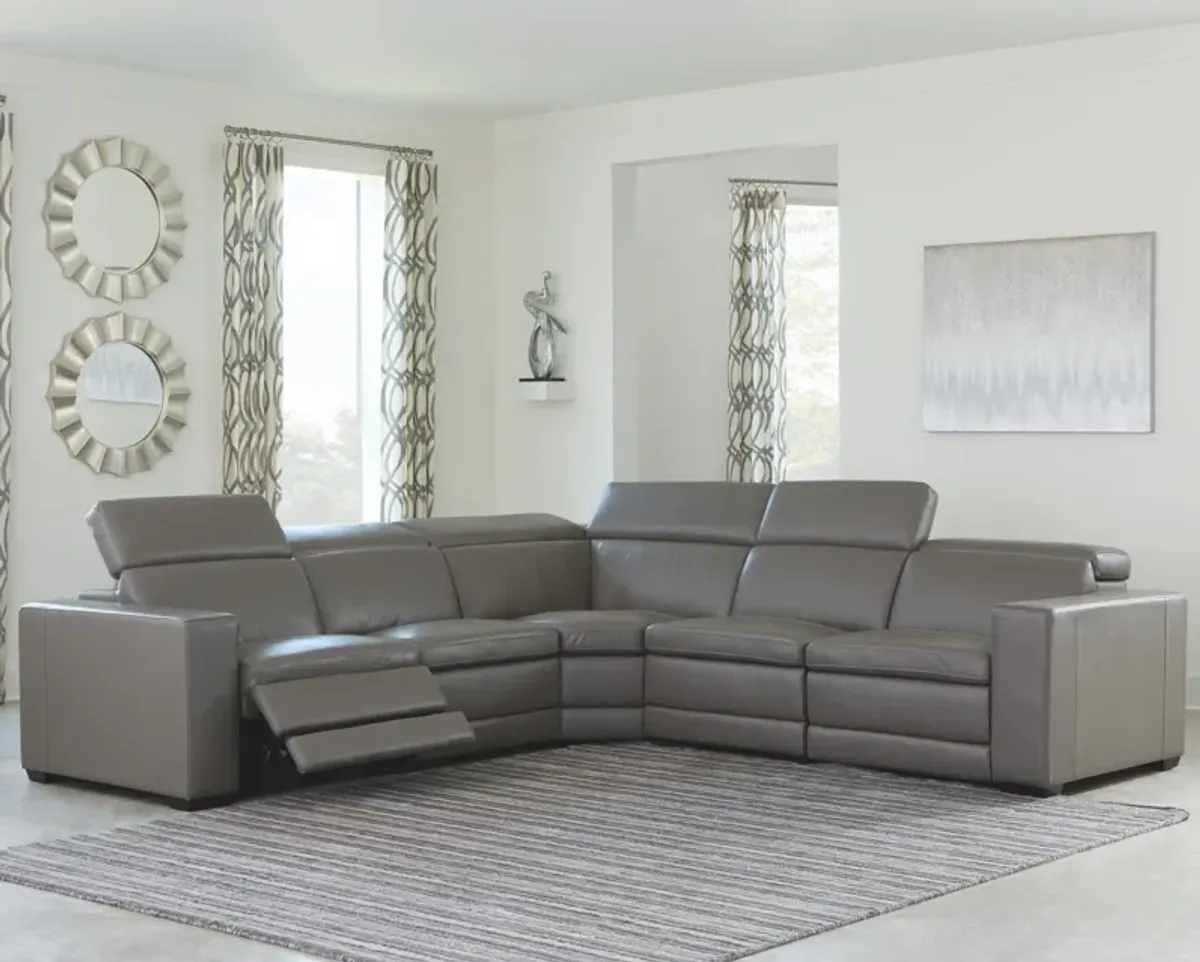 Ashley Texline 6-Piece Power Reclining Sectional Gray