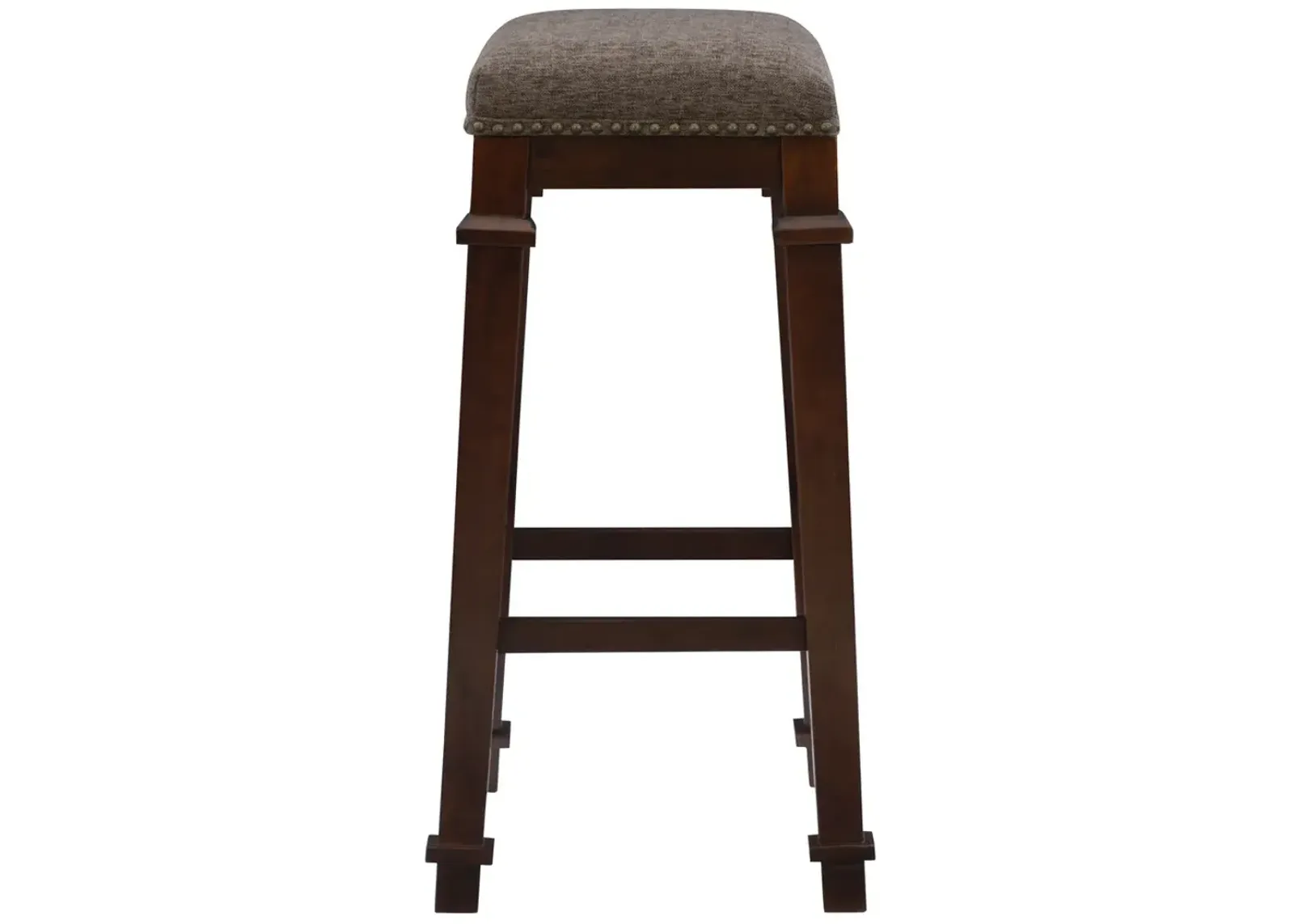 Linon Kennedy Backless Tweed Bar Stool