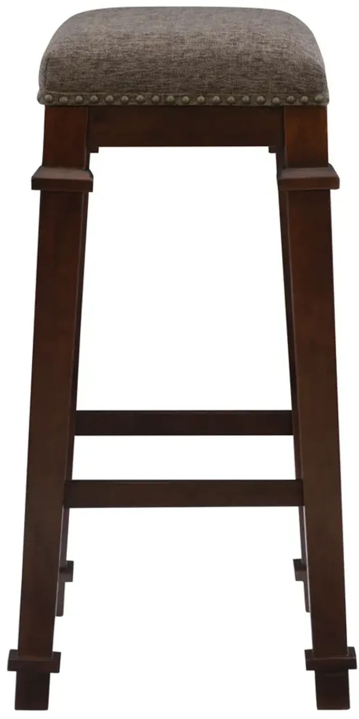 Linon Kennedy Backless Tweed Bar Stool