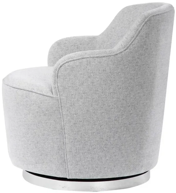 Uttermost Hobart Stone Swivel Barrel Chair