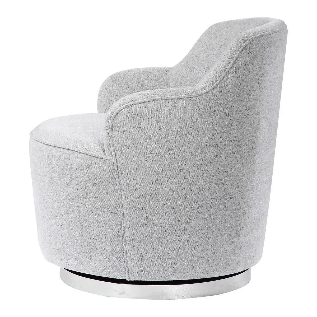 HOBART STONE SWIVEL BARREL CHAIR