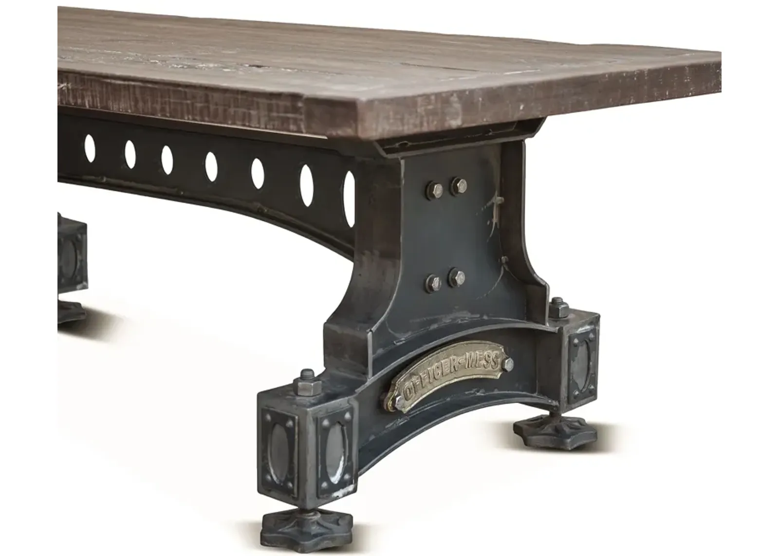 Home Trends Design Old Mill 53-Inch Cast Iron Coffee Table