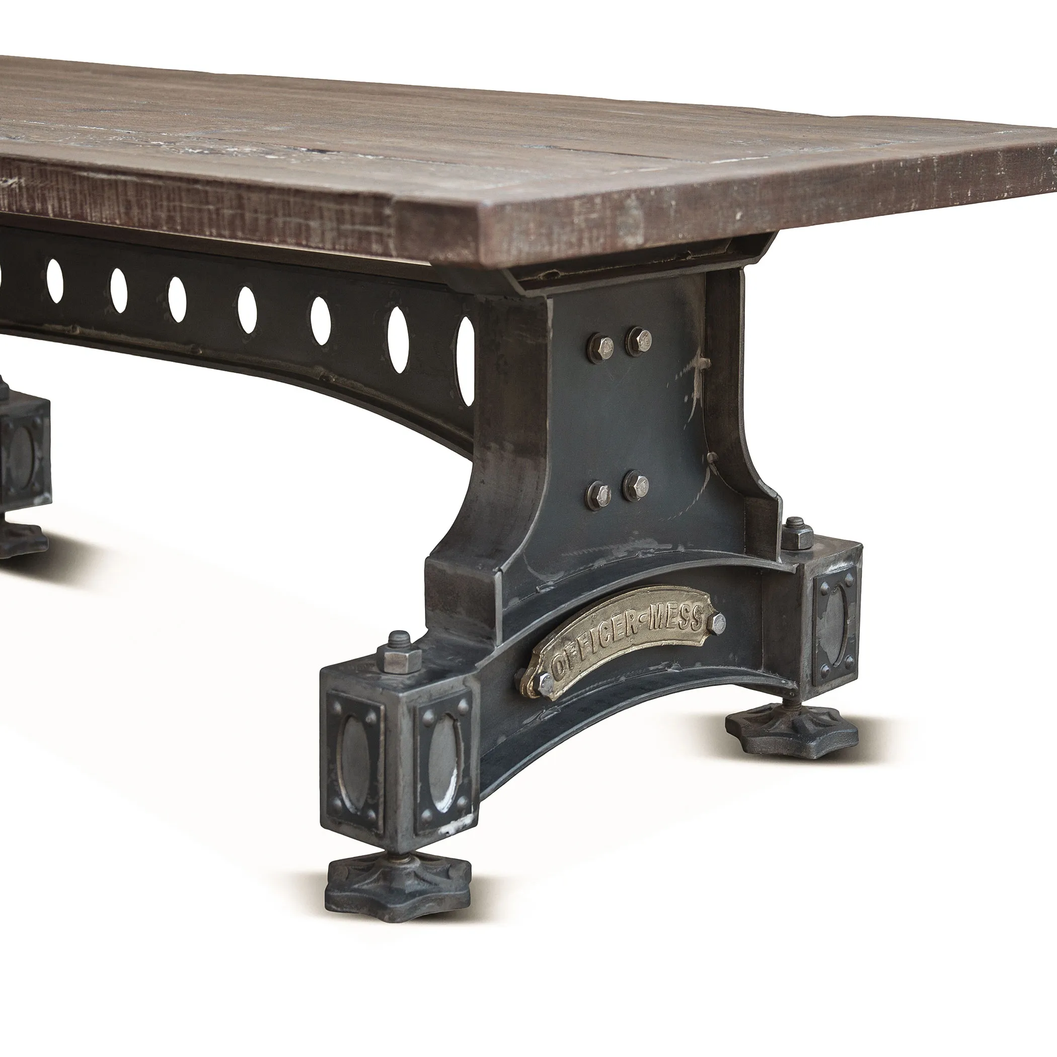 OLD MILL 53-INCH CAST IRON COFFEE TABLE