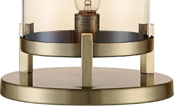 Crestview Medium Malouf Done Amber Lamp