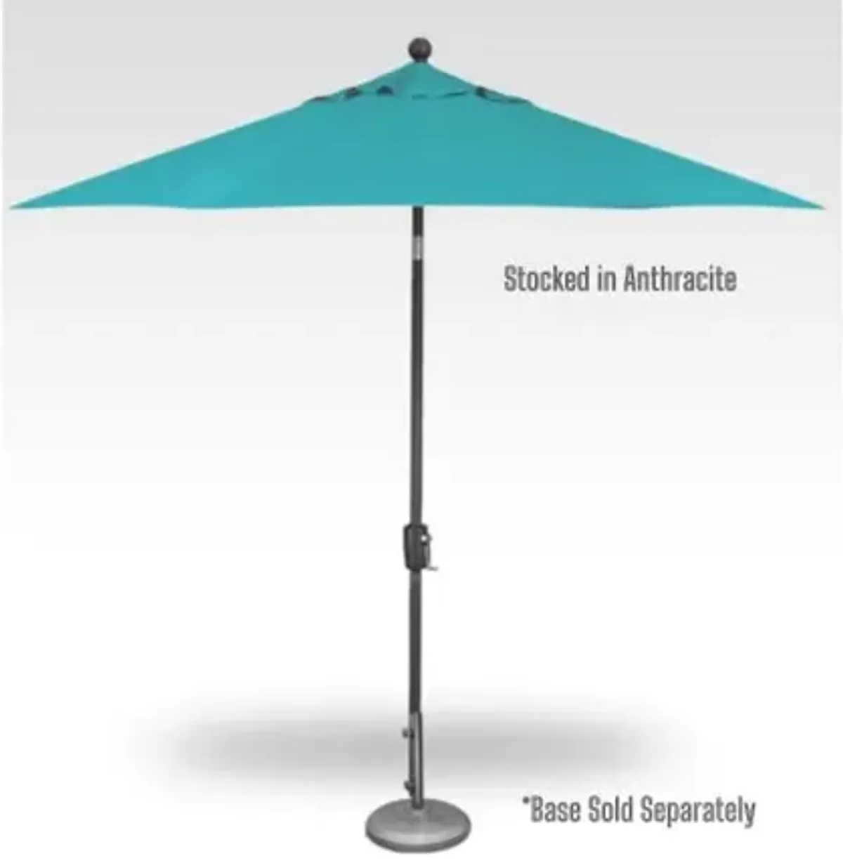 Treasure Garden Auqa 9' Octagon Anthracite Push Button Tilt Outdoor Umbrella