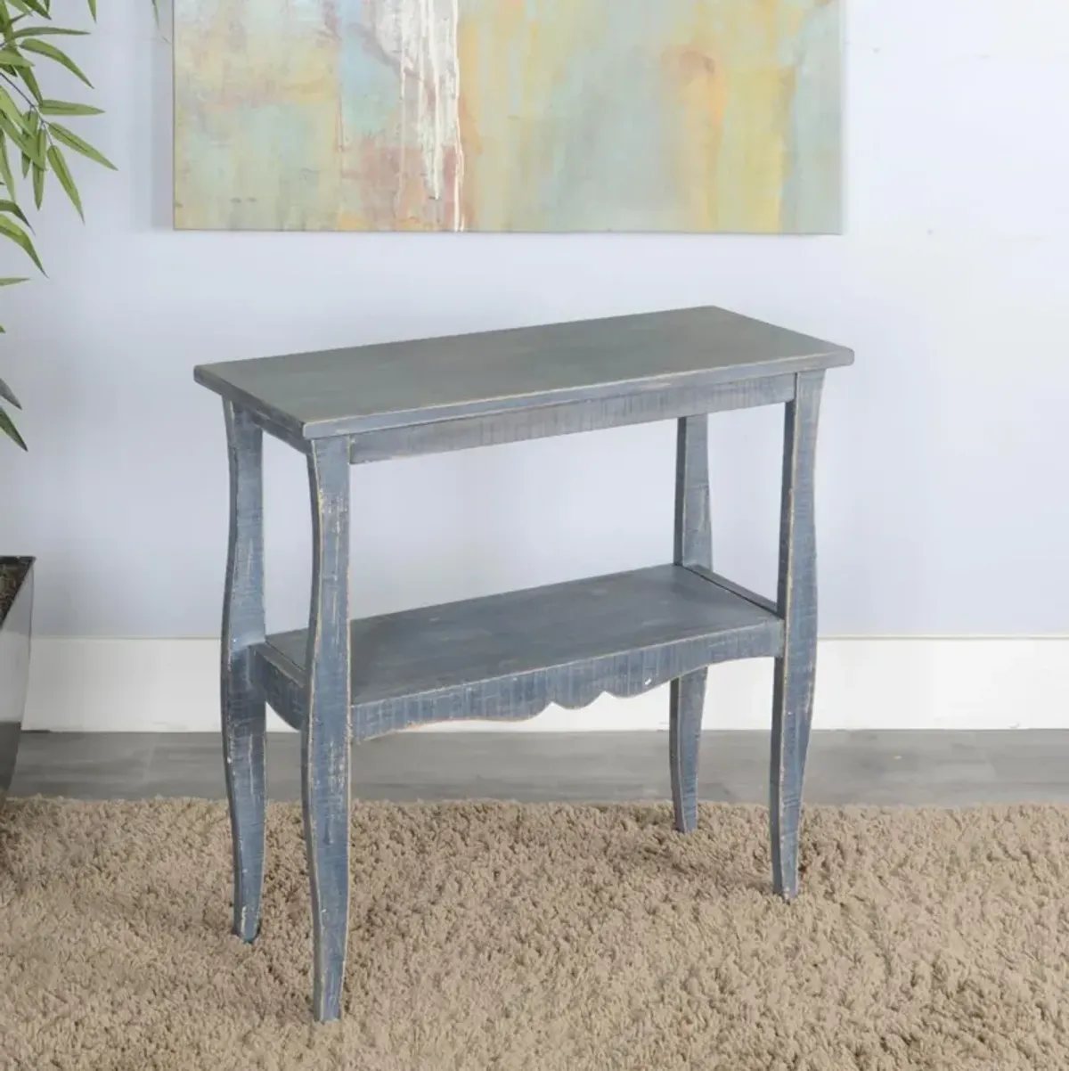 Sunny Designs Marina Ocean Blue 28 Inch Side Table